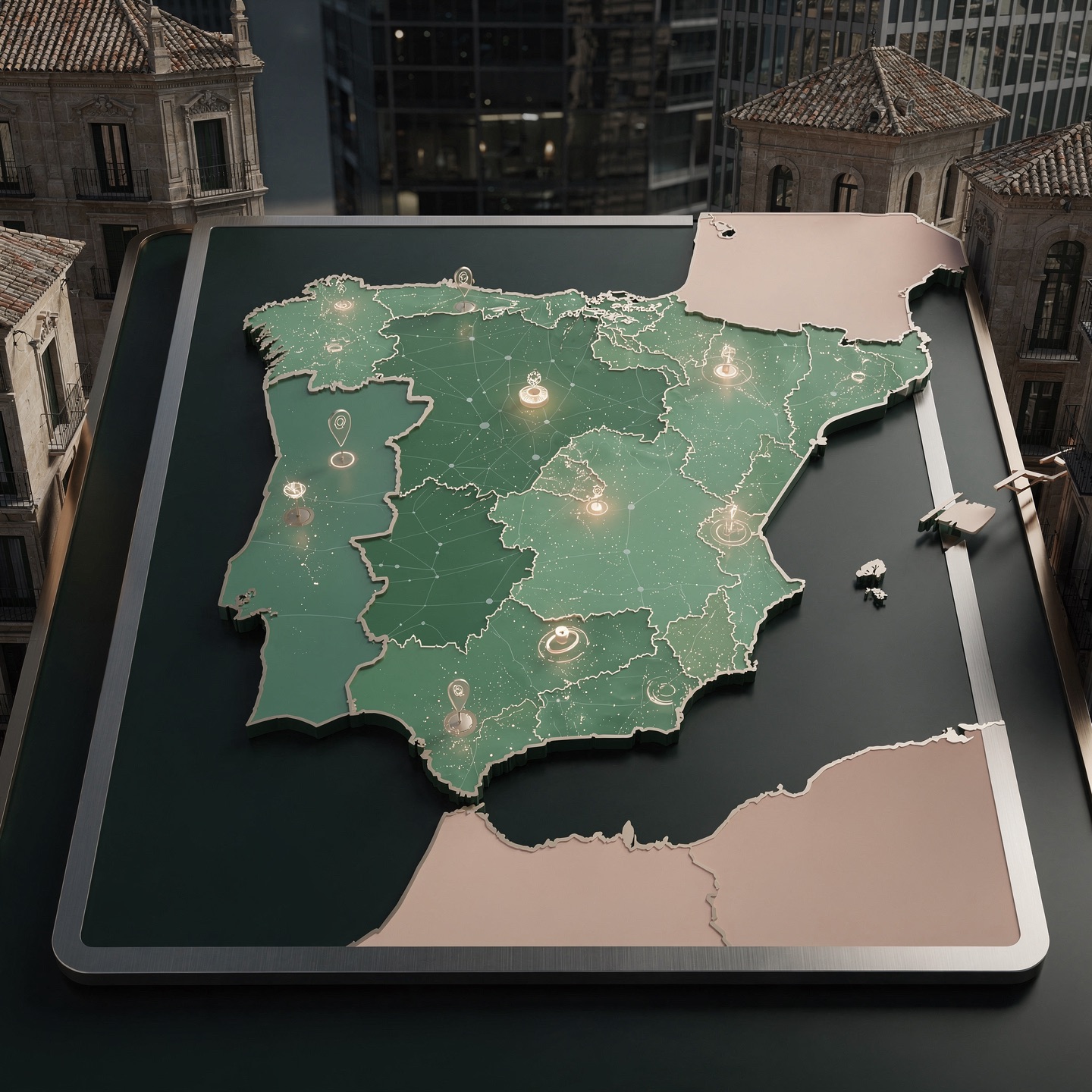 Mapa de España - Zona de intervención